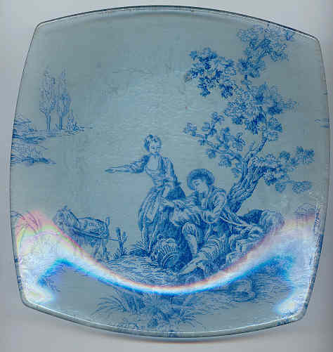 Assiette Toile de Jouy