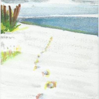 Des pas sur le sable (1)