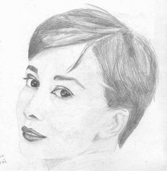 Audrey Hepburn, par Krystyna Umiastowska