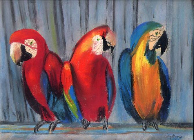 Perroquets,  par Krystyna Umiastowska