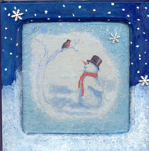 Tableautin Bonhomme de neige, par Krystyna Umiastowska