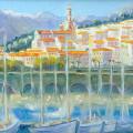 Vieux port de Menton, par Krystyna Umiastowska